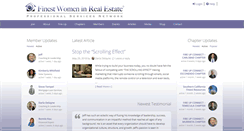 Desktop Screenshot of finestwomeninrealestate.com